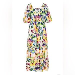 New Vibrant Floral Maxi Dress